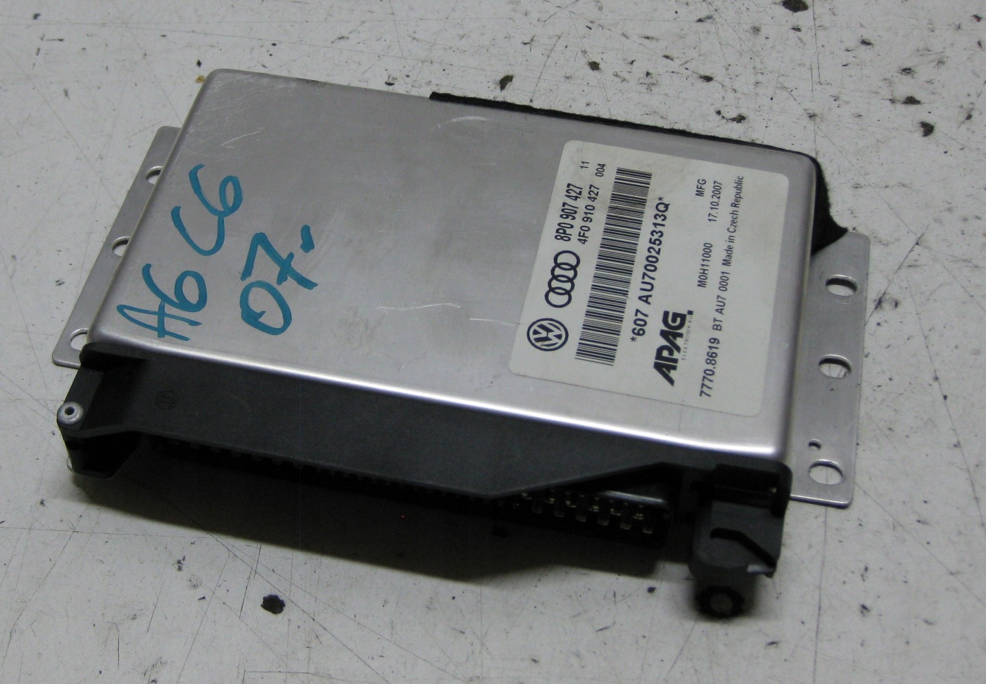 AUDI A6 C6 2.7 TDI 07R KOMBI computer control unit gearboxes 8P0907427