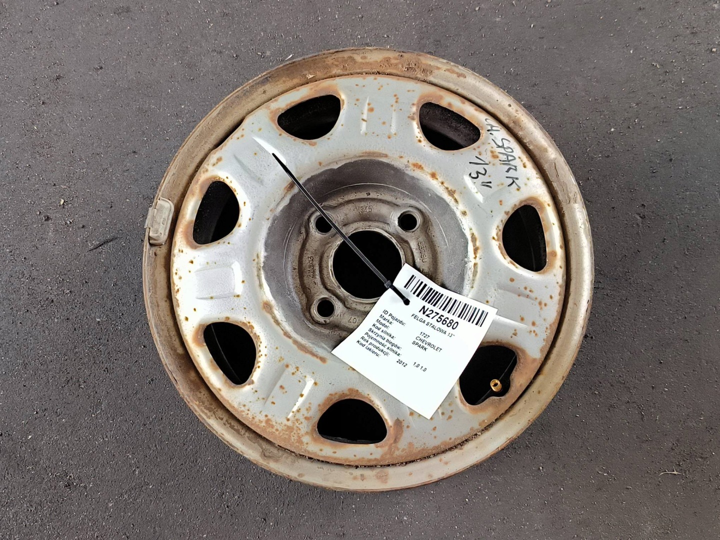 CERCHIO STALOWA 13'' 4X100 CHEVROLET SPARK III