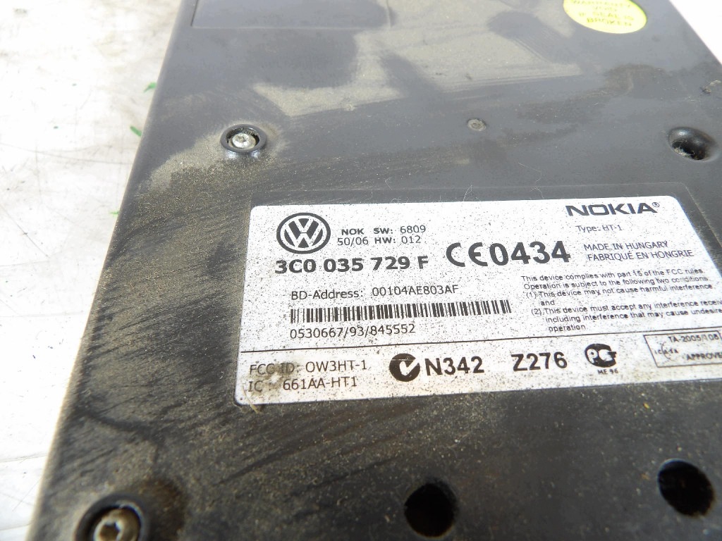 VW PASSSAT B6 module BLUETOOTH 3C0035729F