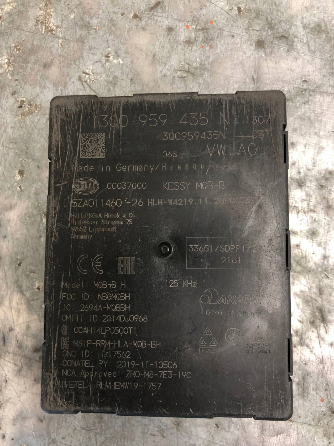 module control unit KESSY KEYLESS VW SKODA AUDI 3Q0959435N