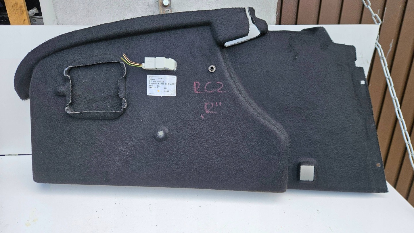 Peugeot RCZ ym164036xt right side upholstery boot