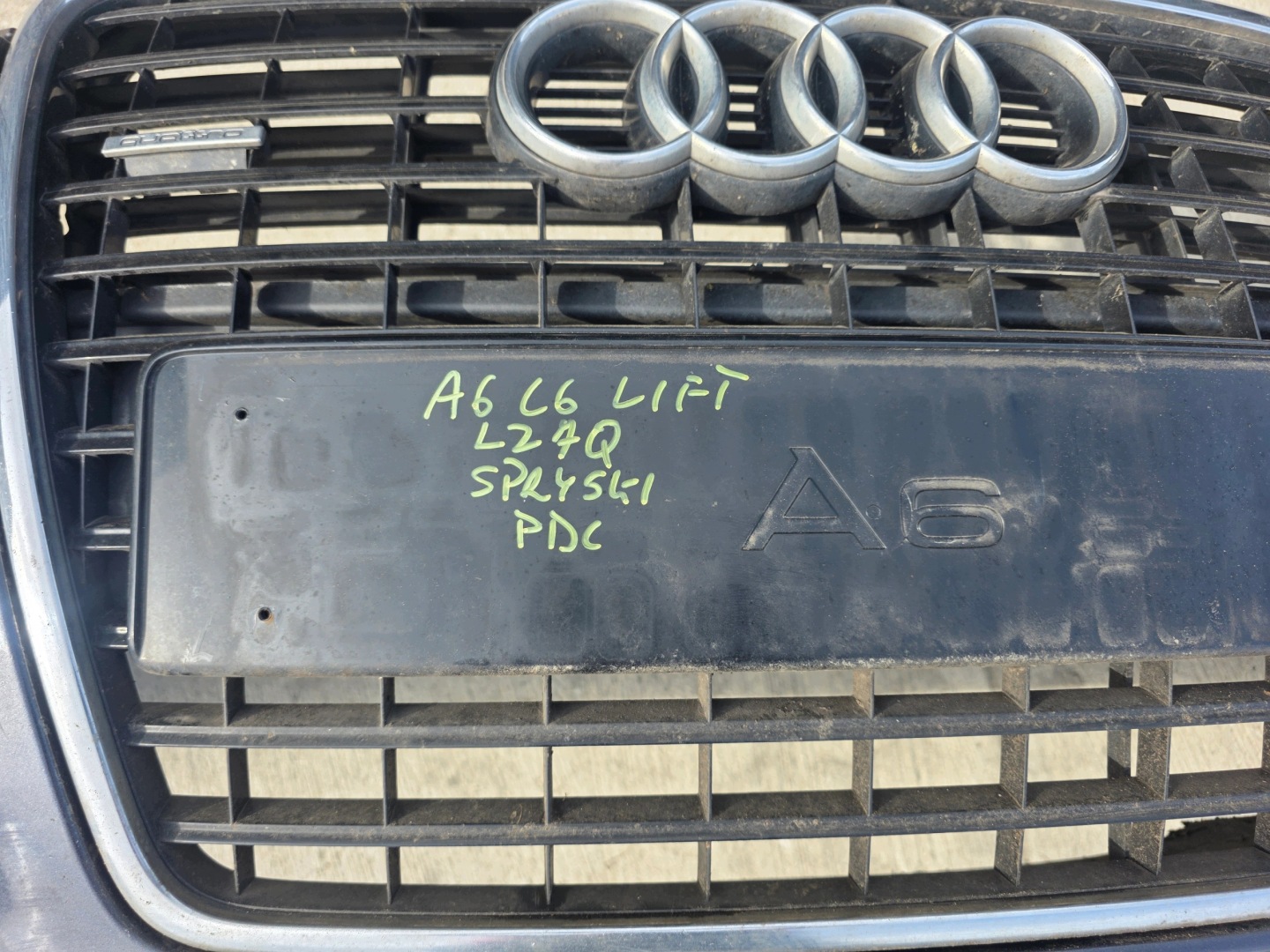 bumper front AUDI A6 C6 LIFT LZ7Q washers PDC KOMPLET 2008-2011 original !