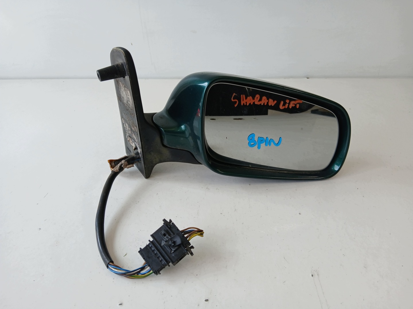 VW SHARAN and LIFT mirror right 8 PIN green