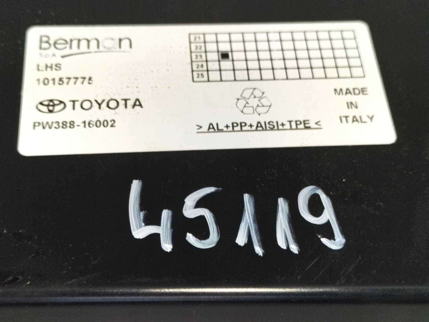 Stopien threshold left TOYOTA RAV4 RAV-4 5 V 18- CHR II 19