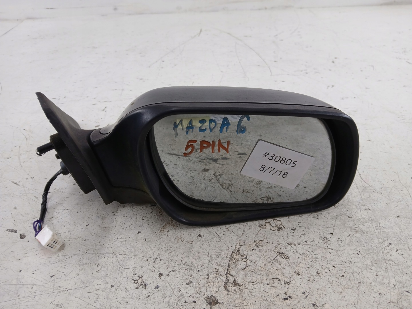 MAZDA 6 GG mirror right 6 PIN graphitic