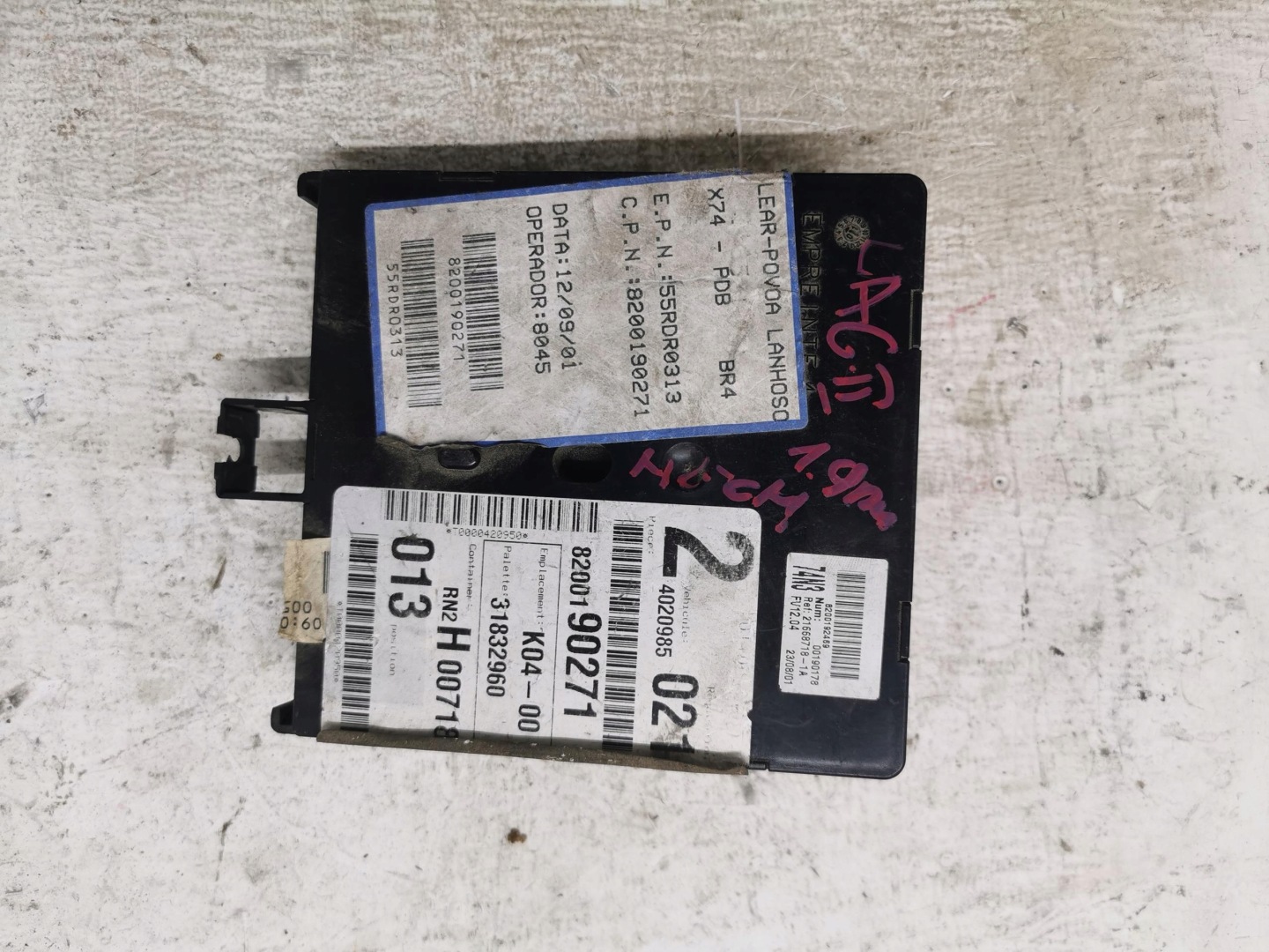 module control unit BSI RENAULT LAGUNA II 1.9DCI 01-07