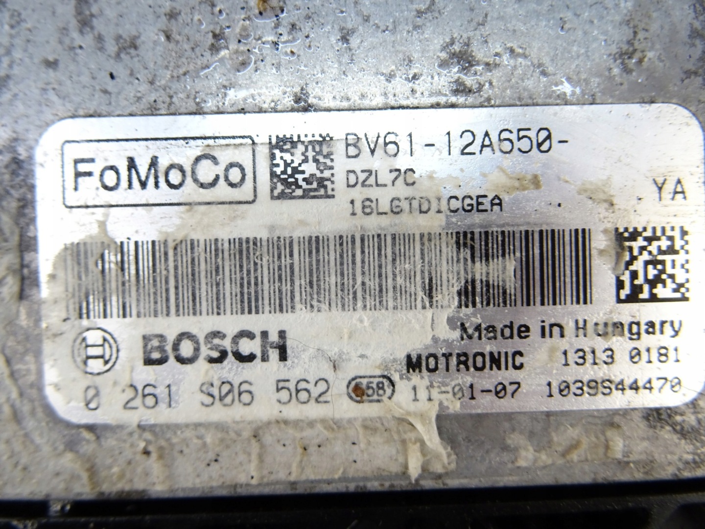 FORD C-MAX MK2 Computer DES MOTORS 0261S06562 1.6