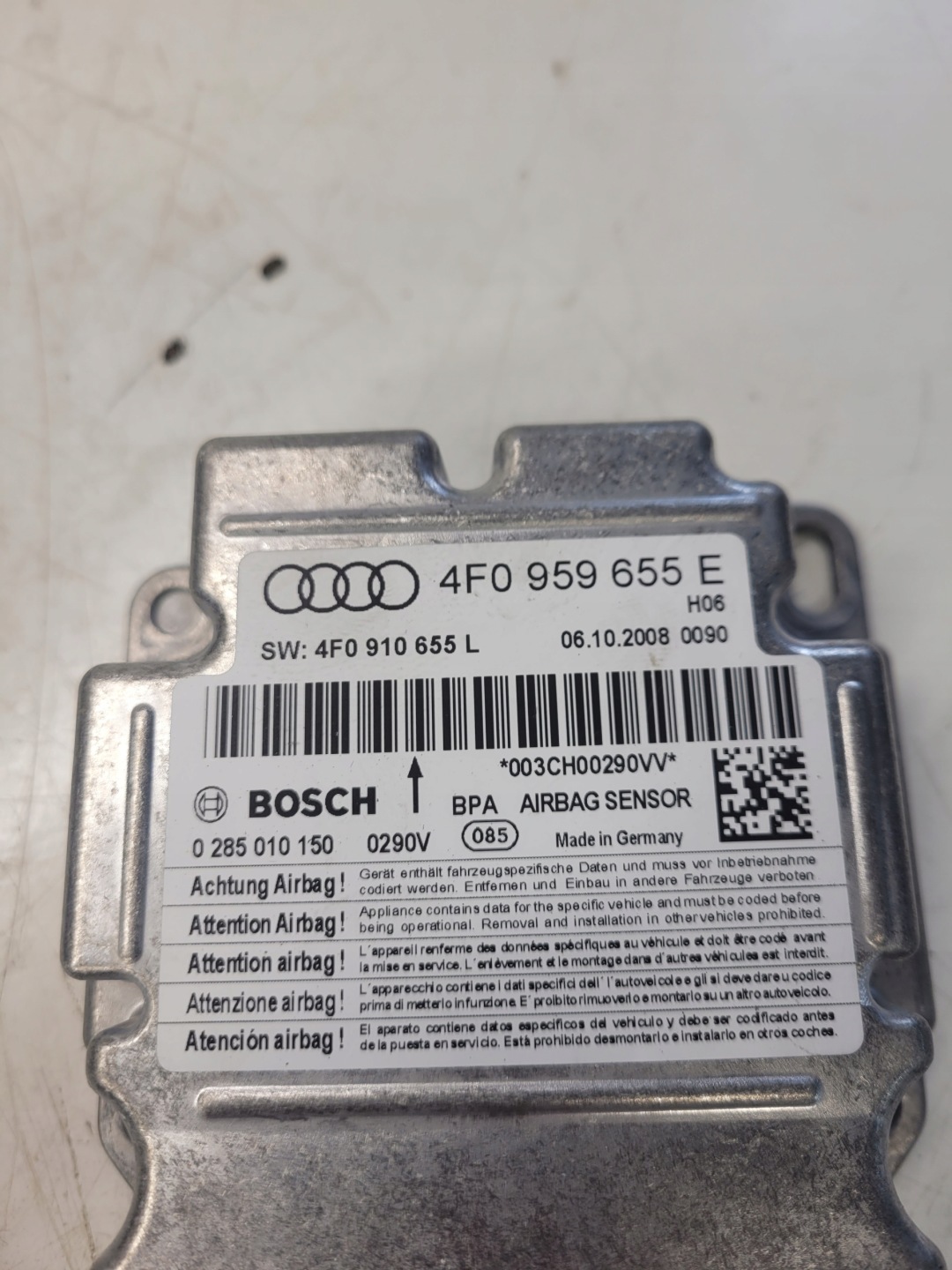 SENSOR AIR BAG AIRBAG AUDI A6 C6 LIFT 4F0959655E