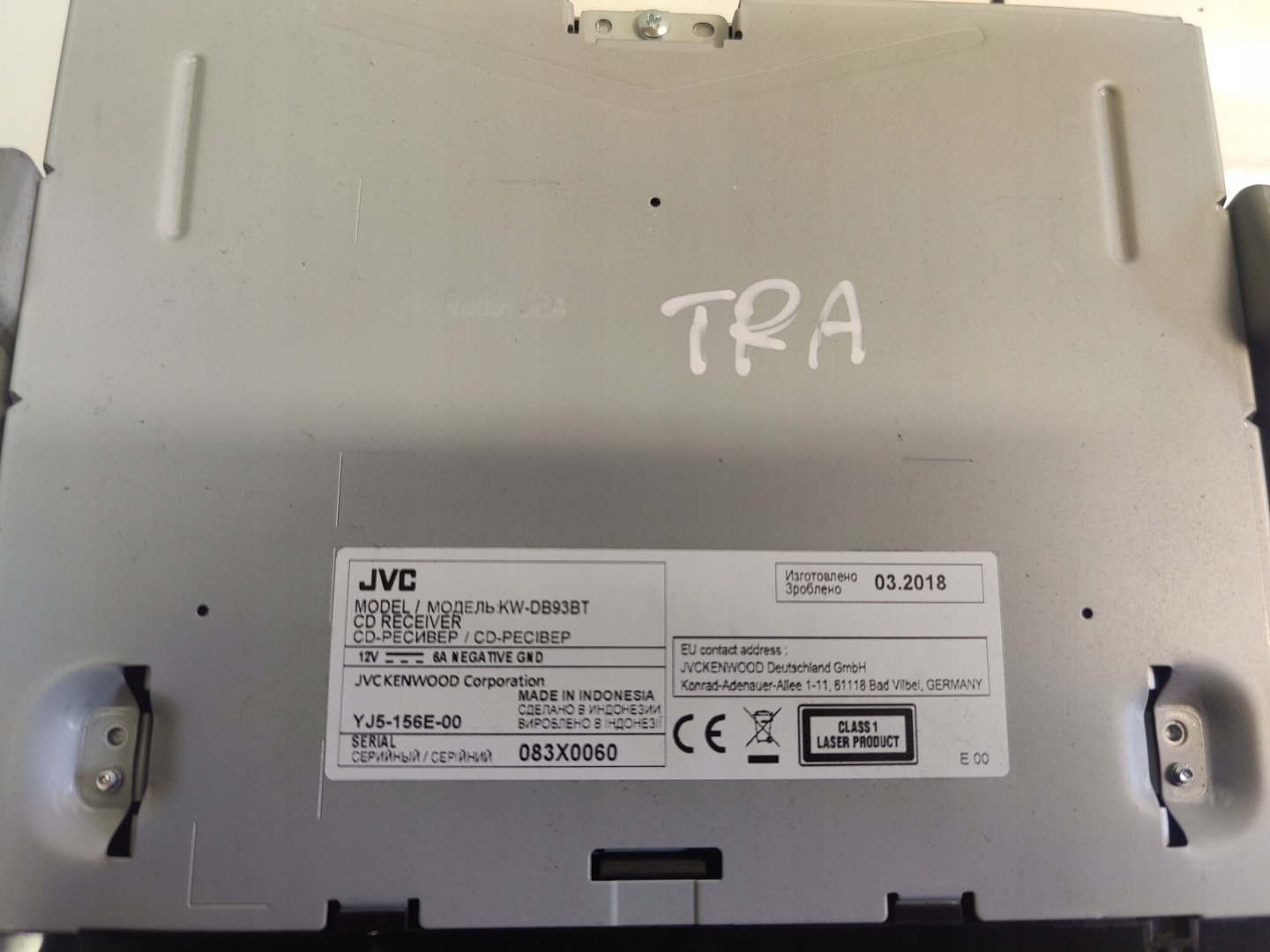 RADIO SAMOCHODOWE CD JVC KW-DB93BT