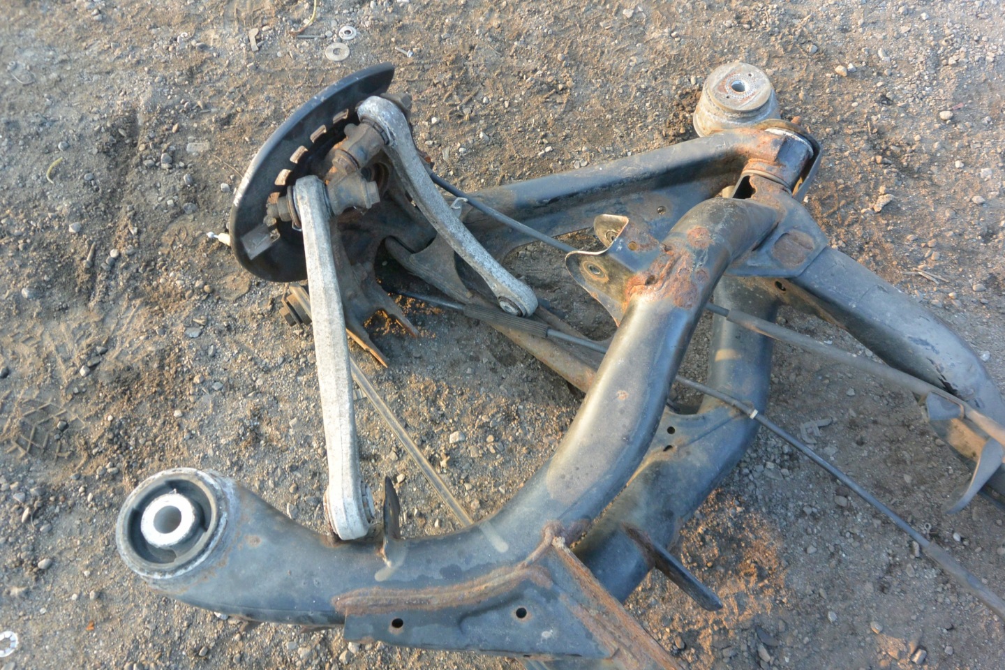 subframe axle beam arm swing rear part AUDI Q7 4L