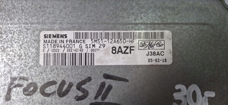 Computer DES MOTORS FORD FOCUS II 5M5112A650HF