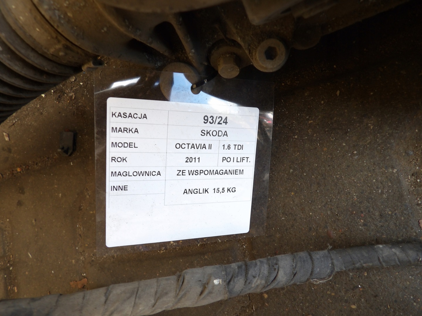 Skoda Octavia II lift control 1,6TDI 7802377506