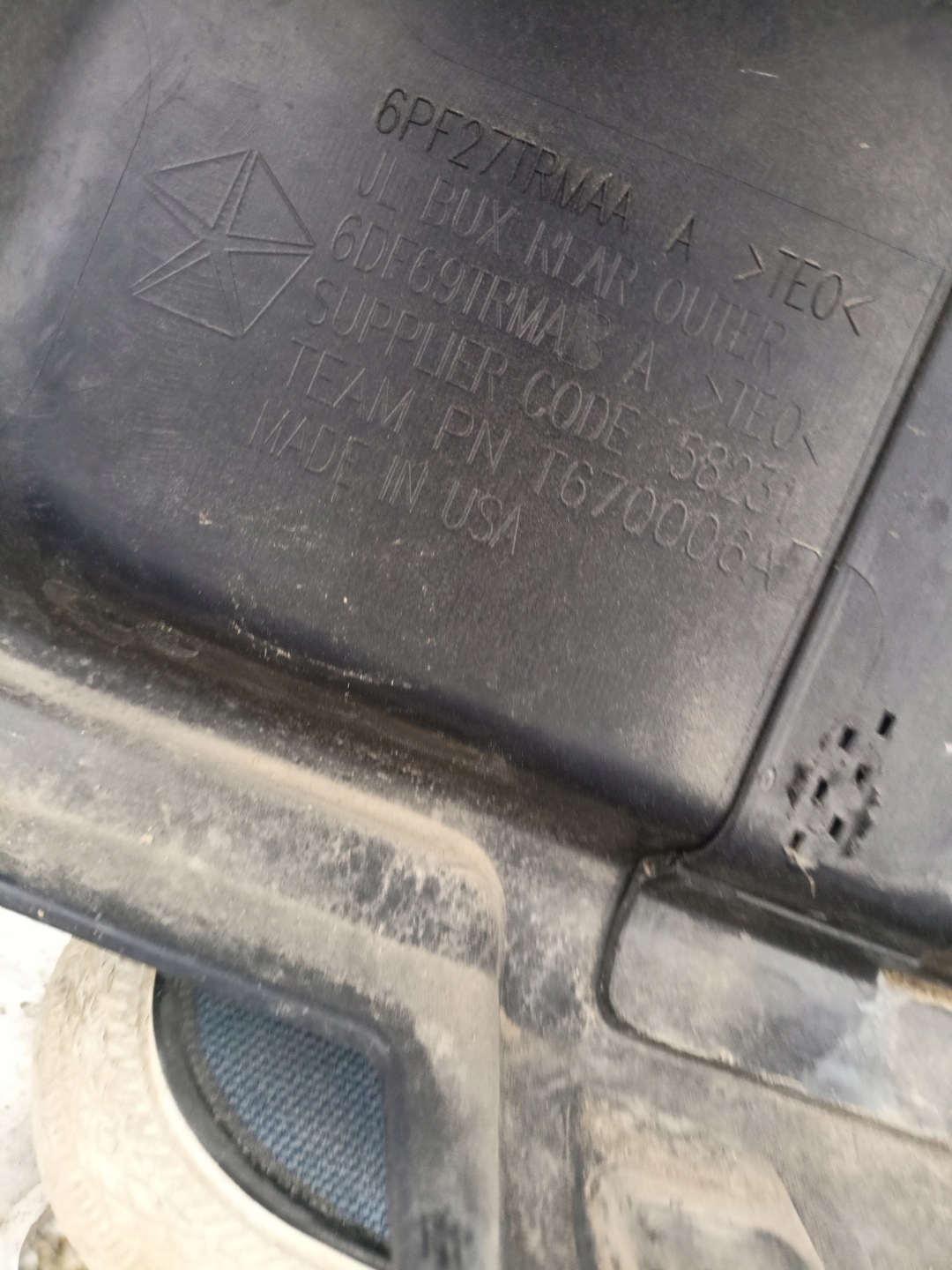 bumper rear rear part JEEP Wrangler JL 18+