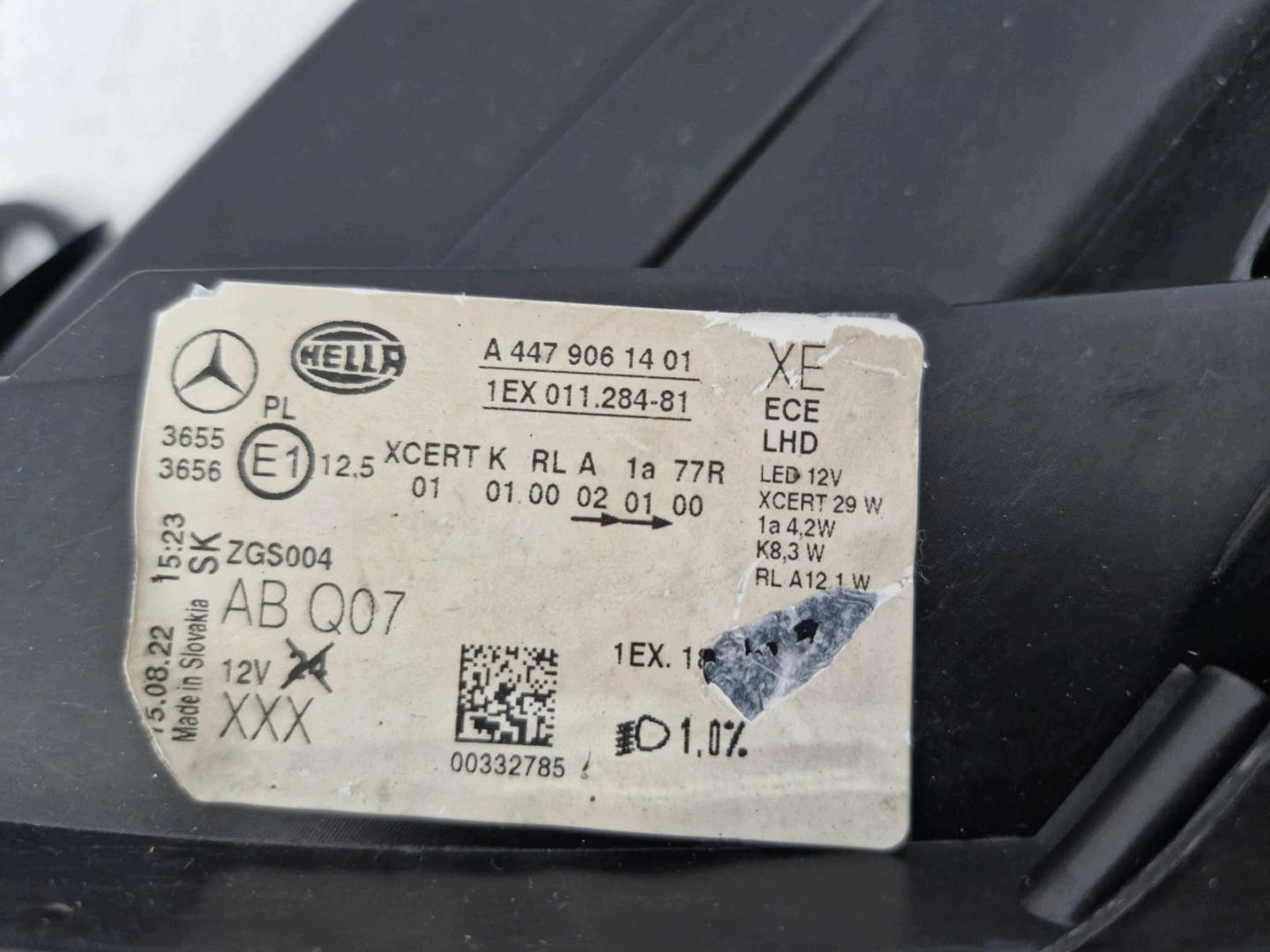 light left Mercedes V Klasa W447 FULL LED ILS