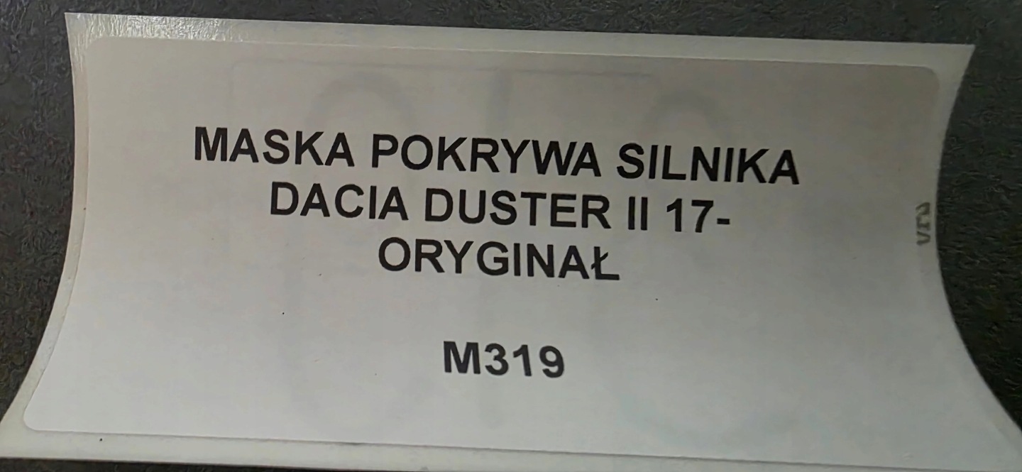 bonnet DACIA DUSTER II 17- original