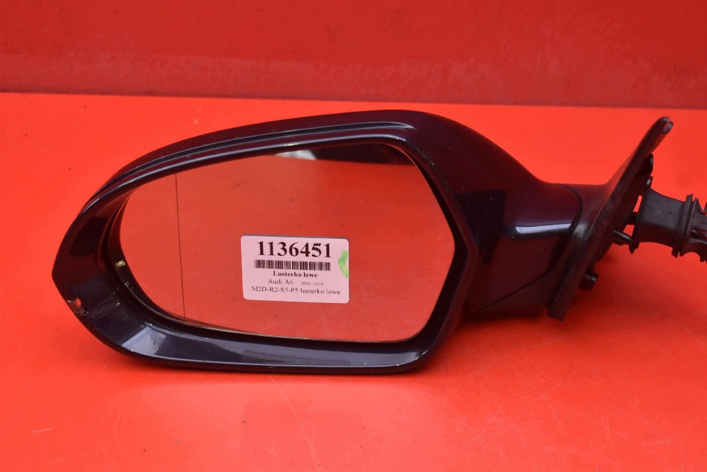 mirror left GRANATOWE EU 021143 AUDI A6 C7 10-14 8 PIN