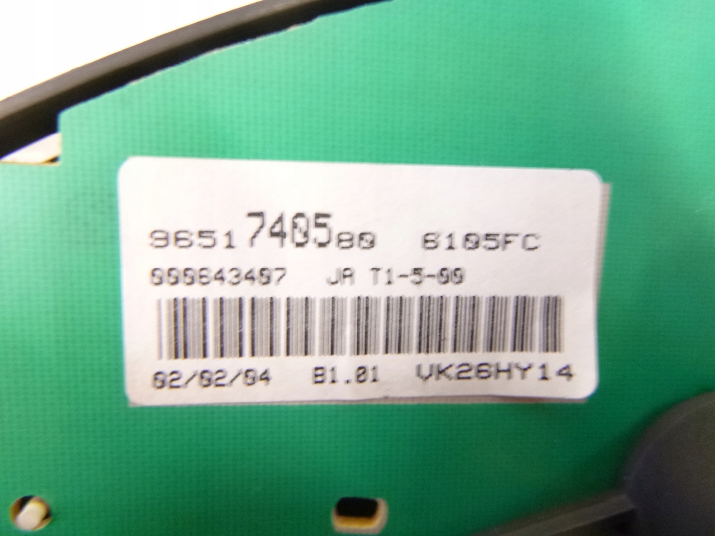 dials display Peugeot 206 SW 1.4 2002r. 9651740580