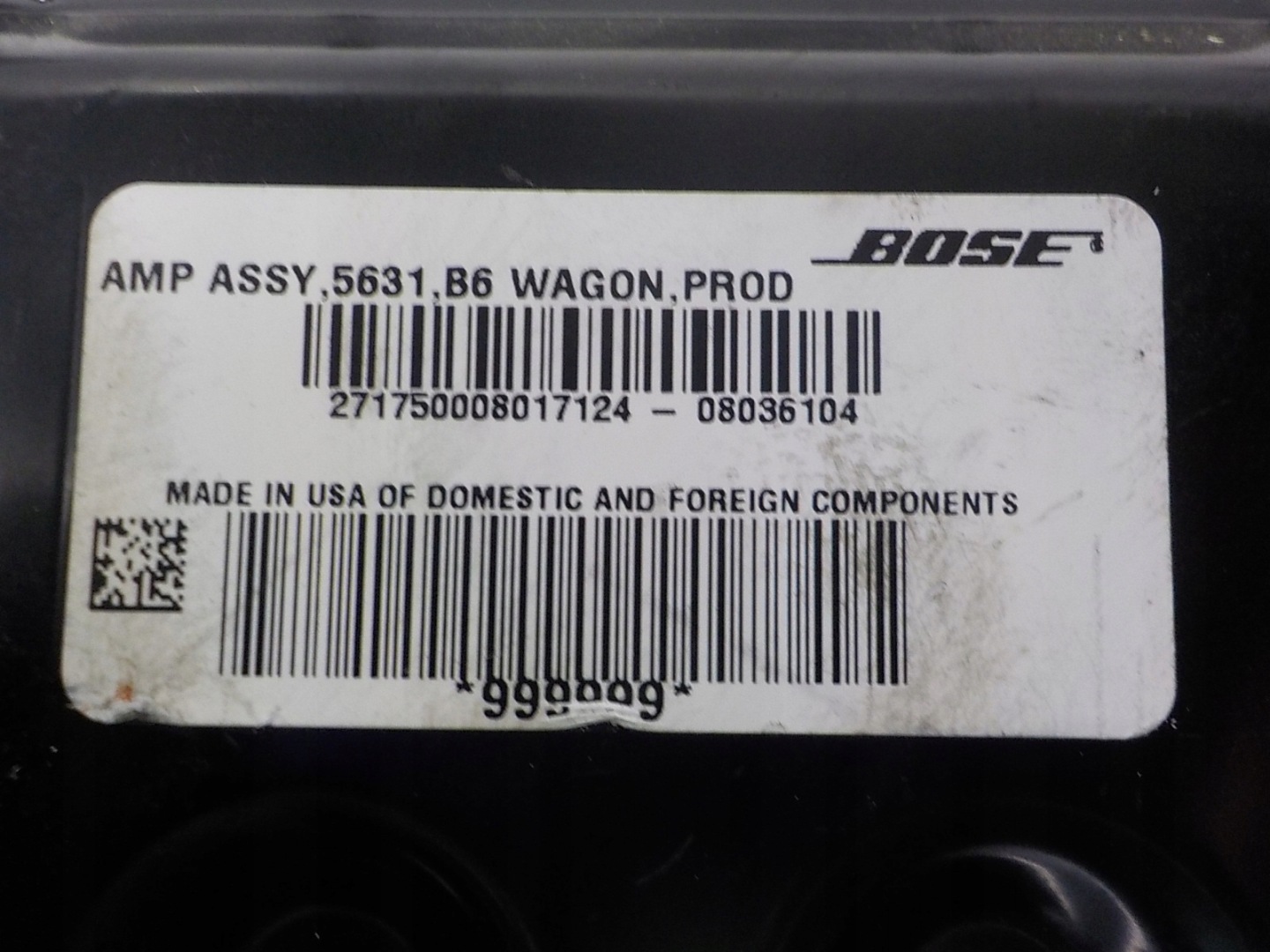 AUDI A4 B7 amplifier RADIA BOSE AMP ASSY 5631 B6 WAGON