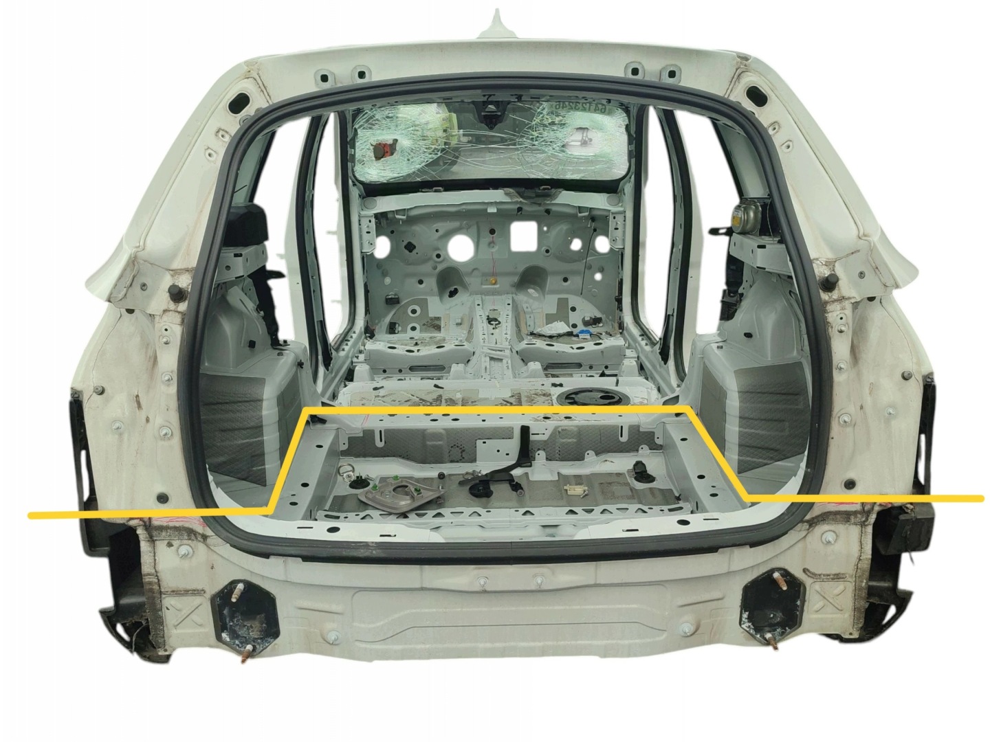 supporto lamierato posteriore coppa BMW X1 F48 (2015-2019) codice LAKIERU ALPINWEISS III (300)