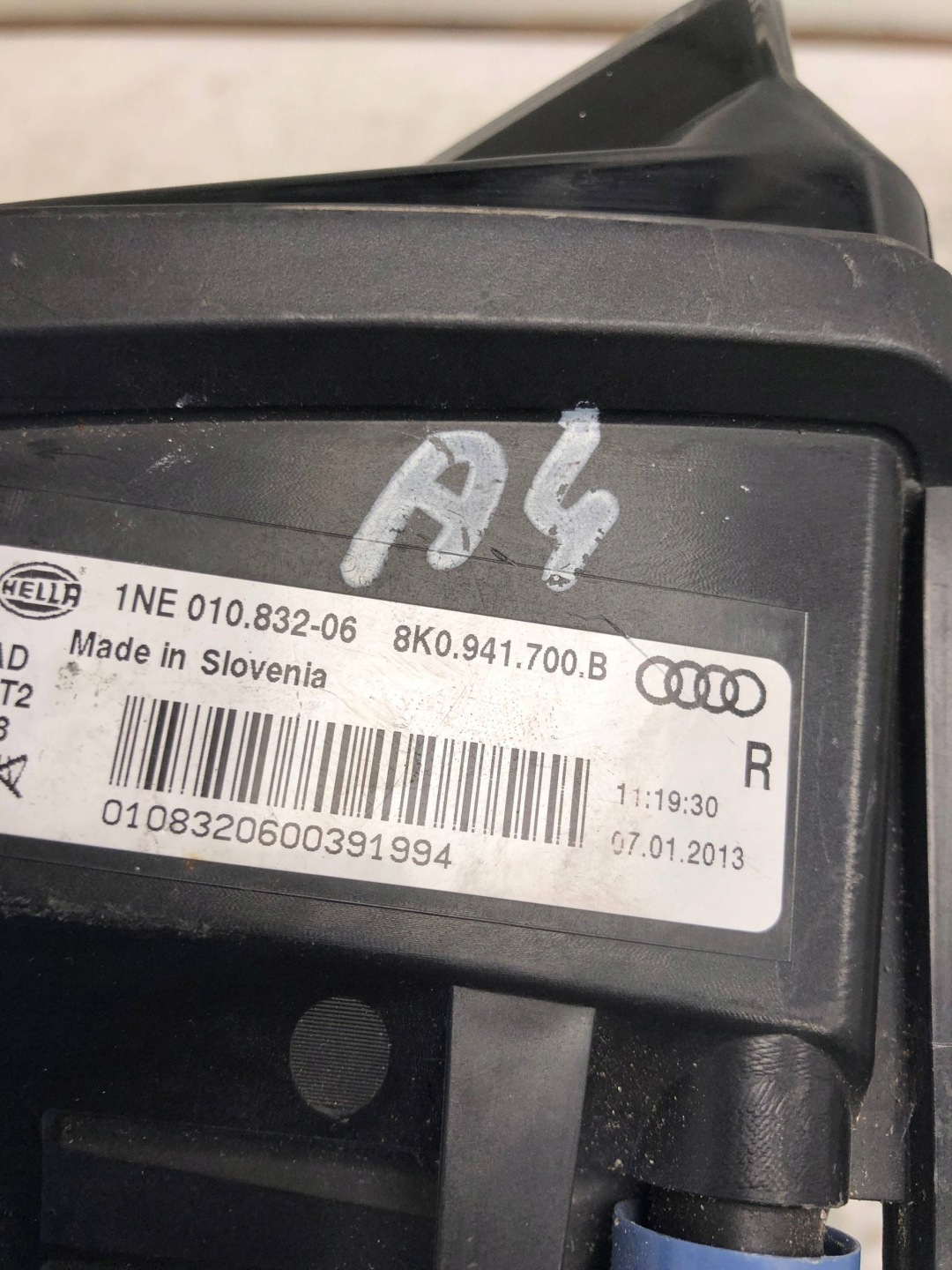 fog light right front AUDI A4 B8 LIFT 8K0941700B