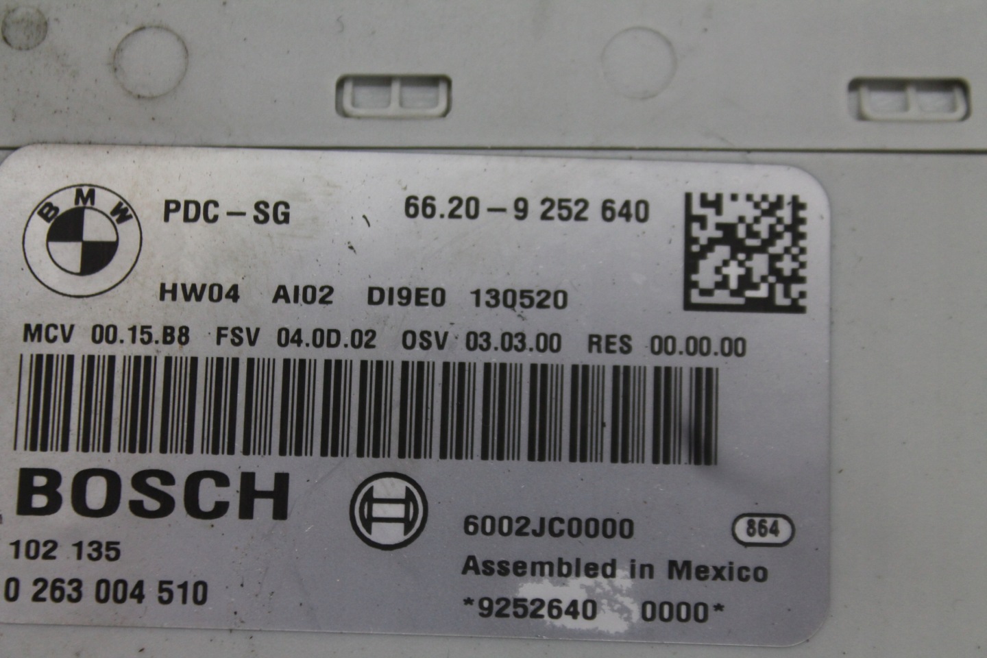 module control unit PDC 9252640 MINI R60 R61 10-17