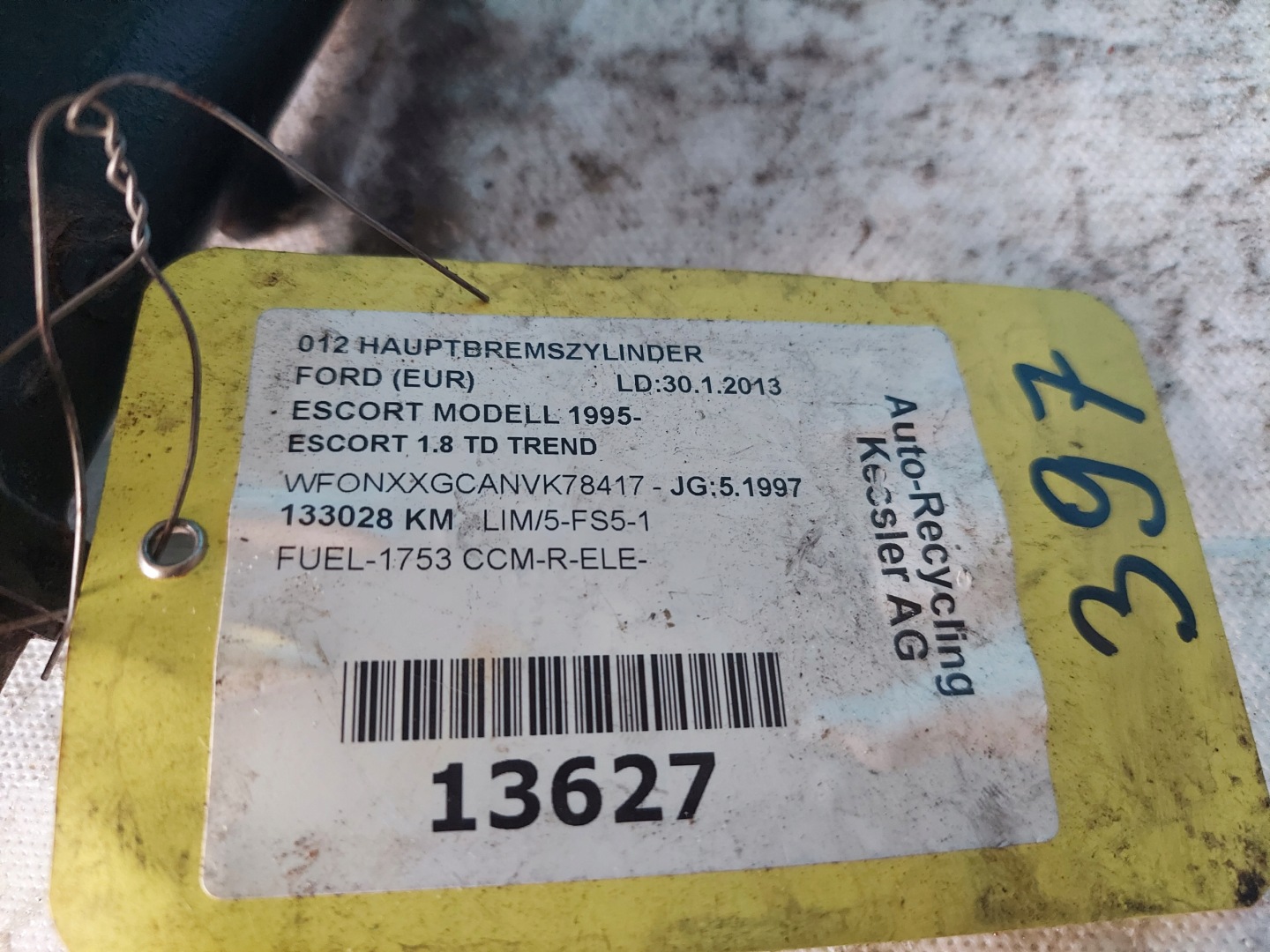Servofreno FORD ESCORT 1.8 TD ATE42