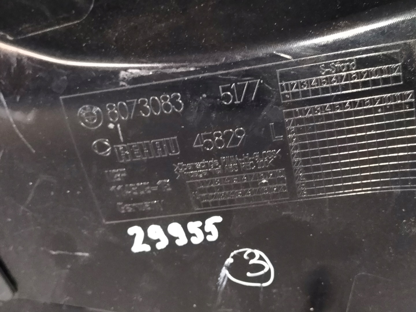 fender front left BMW Z4 G29 18- m-packet