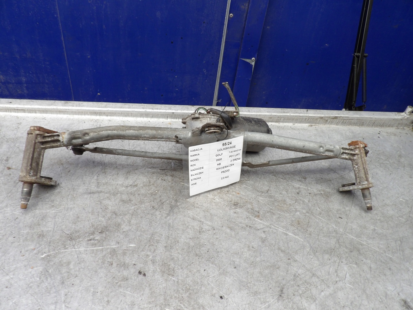 VW Golf IV wiper mechanism front 1,4B 1J1955023A