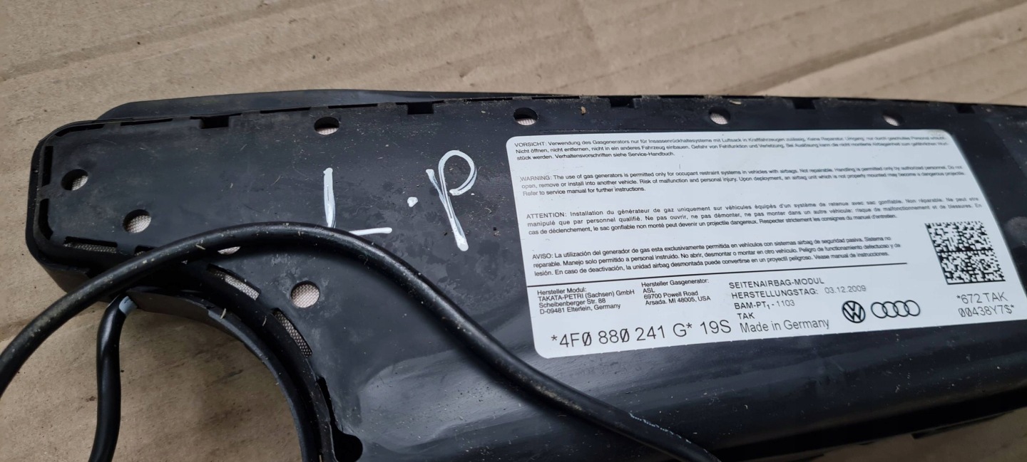 A6 C6 LIFT seat airbag airbag left left front ORG 4F0880241G