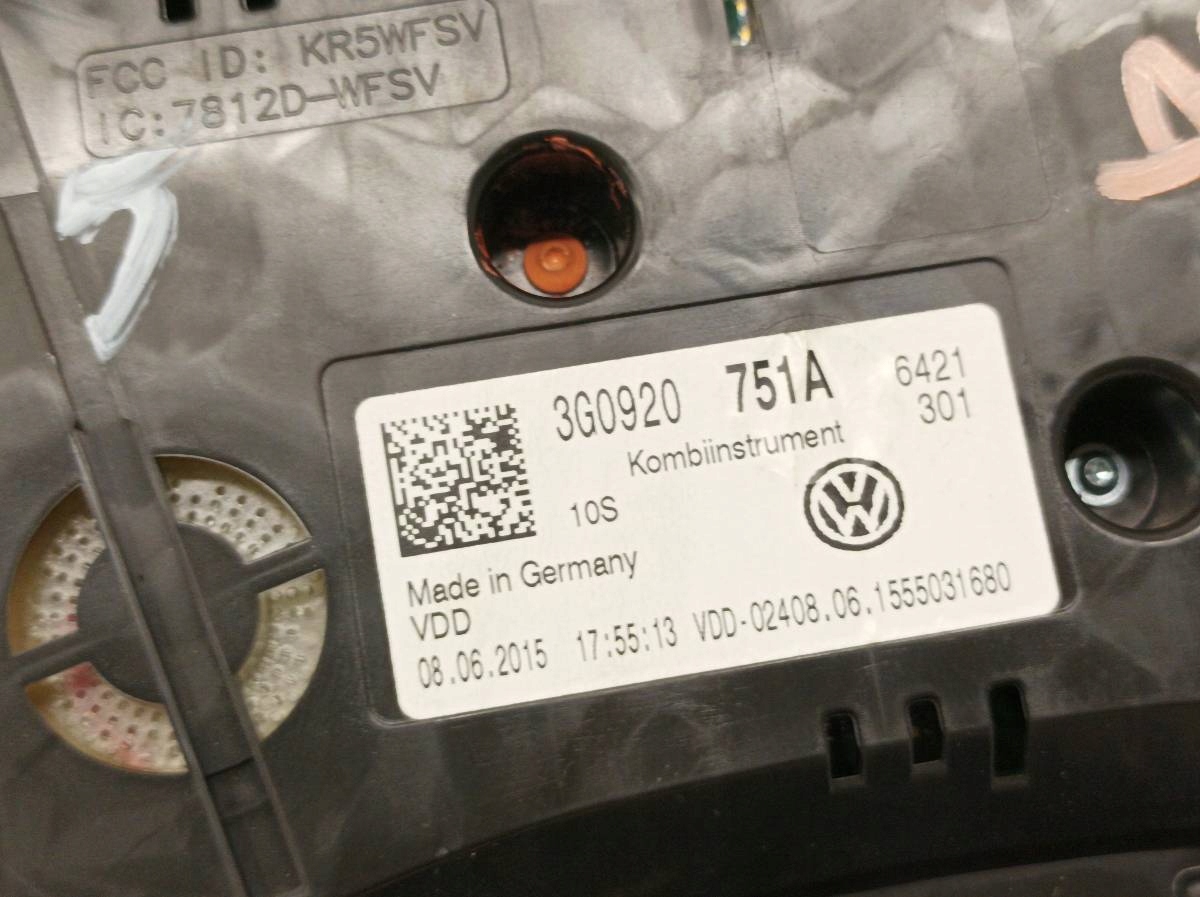 dials 3G0920751A 2.0 D 149KM VW Volkswagen Passat VIII (2014- ) B8