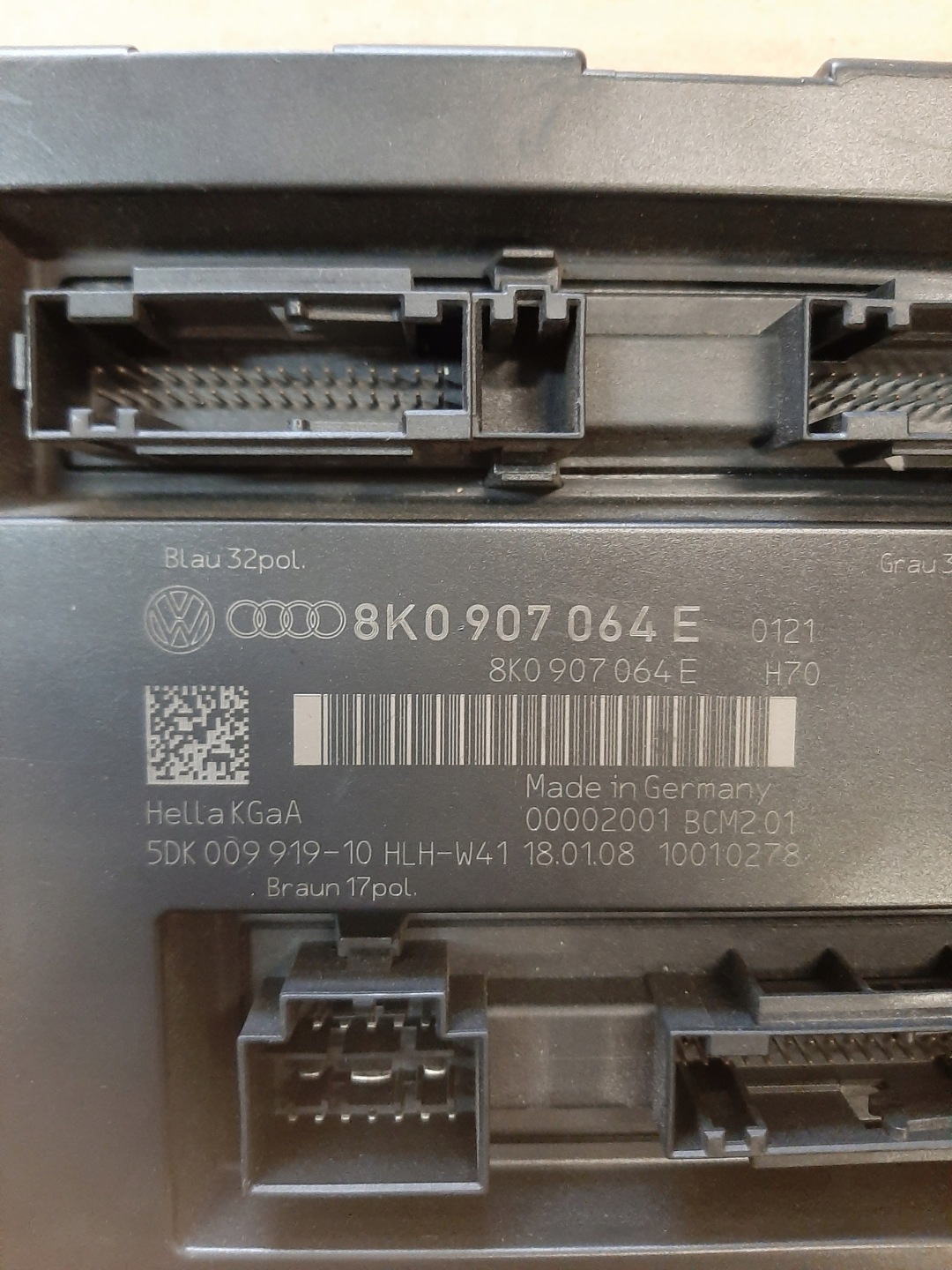 AUDI A5 8T A4 modul Bedienteil KOMFORTU 8K0907064E