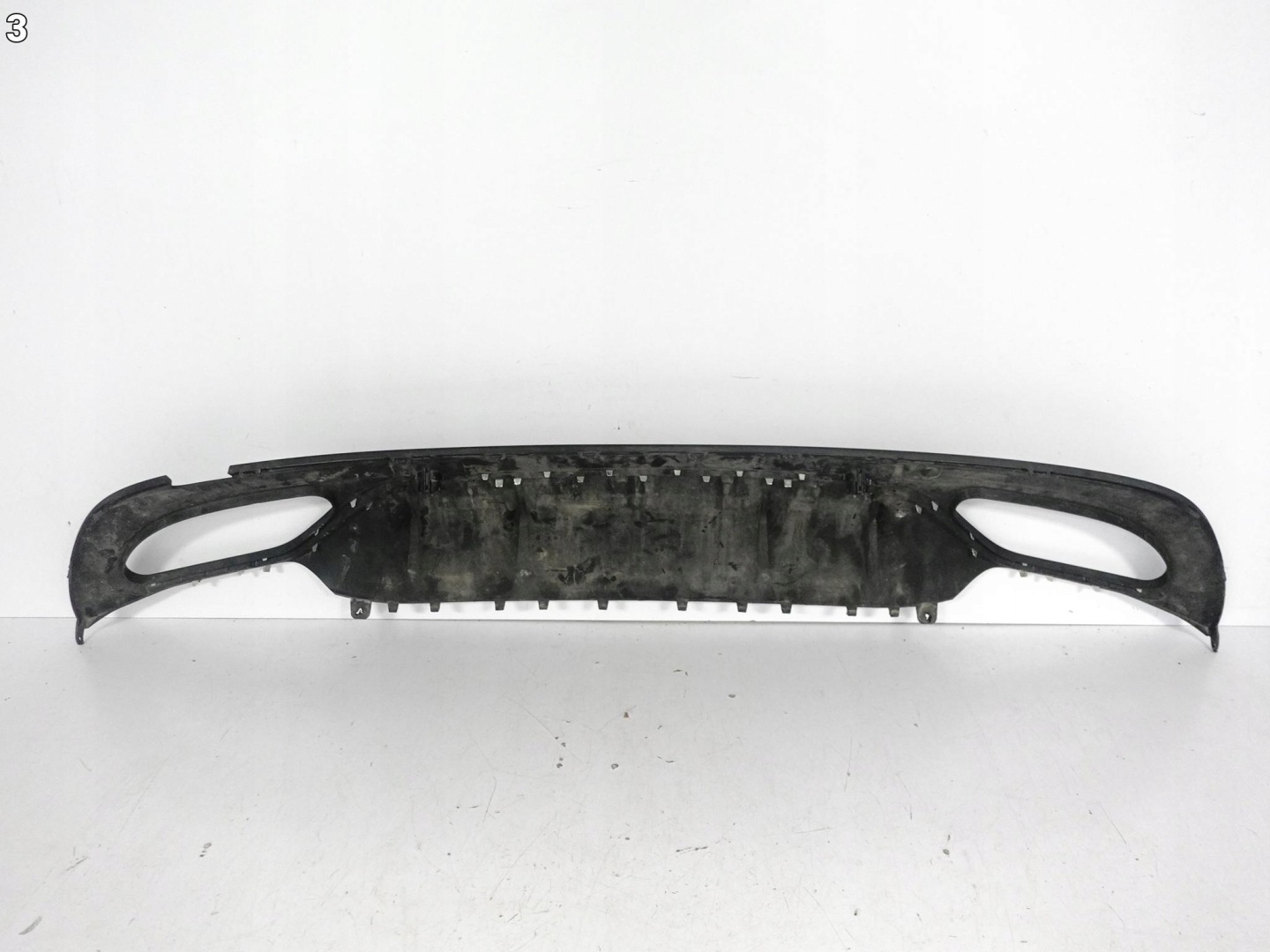MERCEDES C-class W205 AMG LIFT 18-21 SPOILER diffuser CHROM W bumper rear part