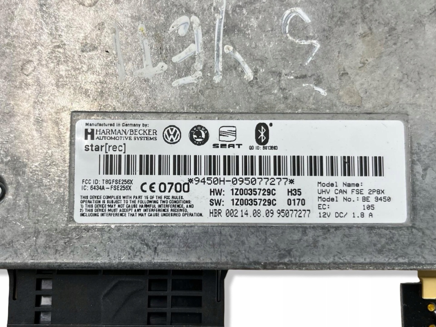 control unit Bluetooth Skoda Yeti 5L 2009 1Z0035729C
