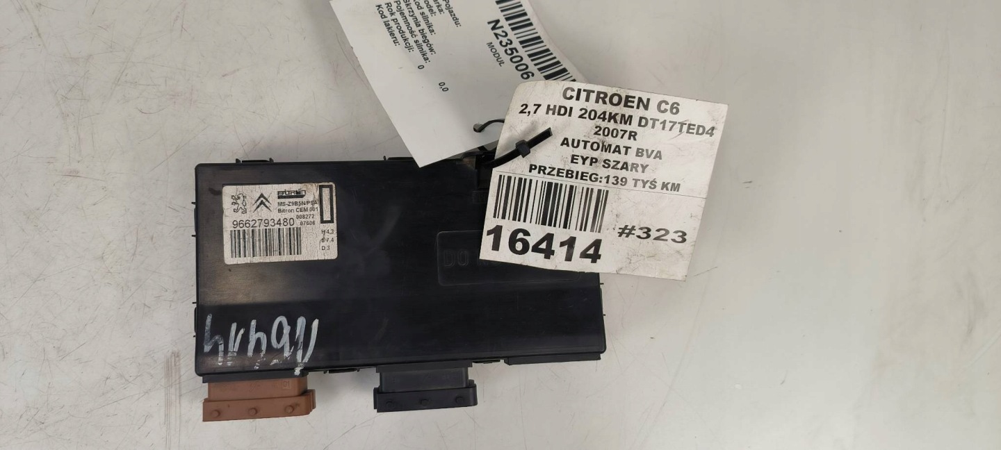 modul SITZ 9662793480 CITROEN C6