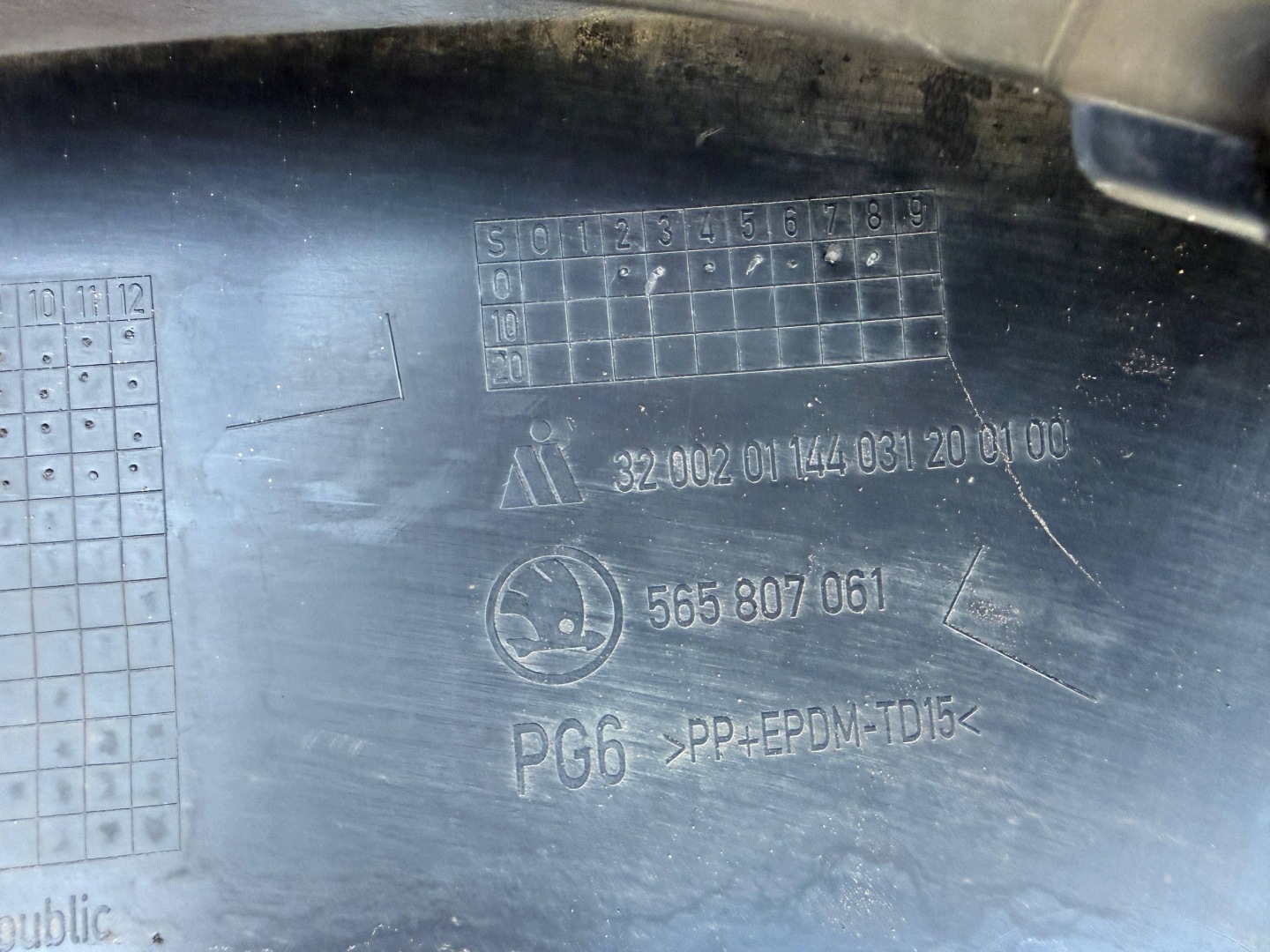 Skoda Kodiaq 565 17- bumper front front