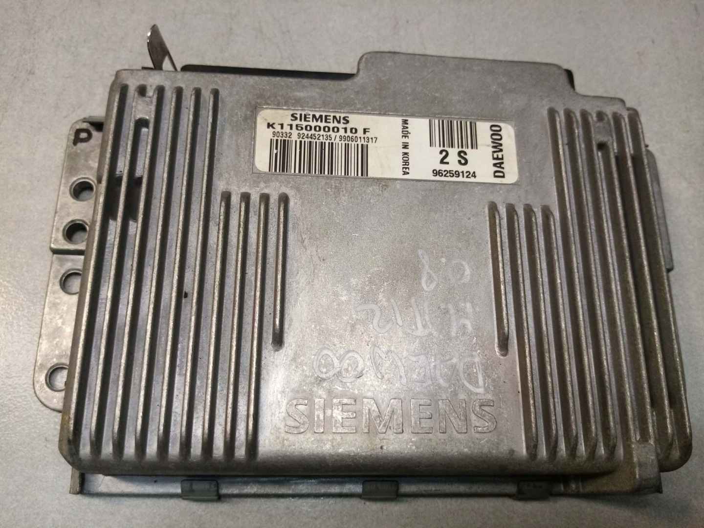 control unit of the engine DAEWOO MATIZ 0.8 96259124