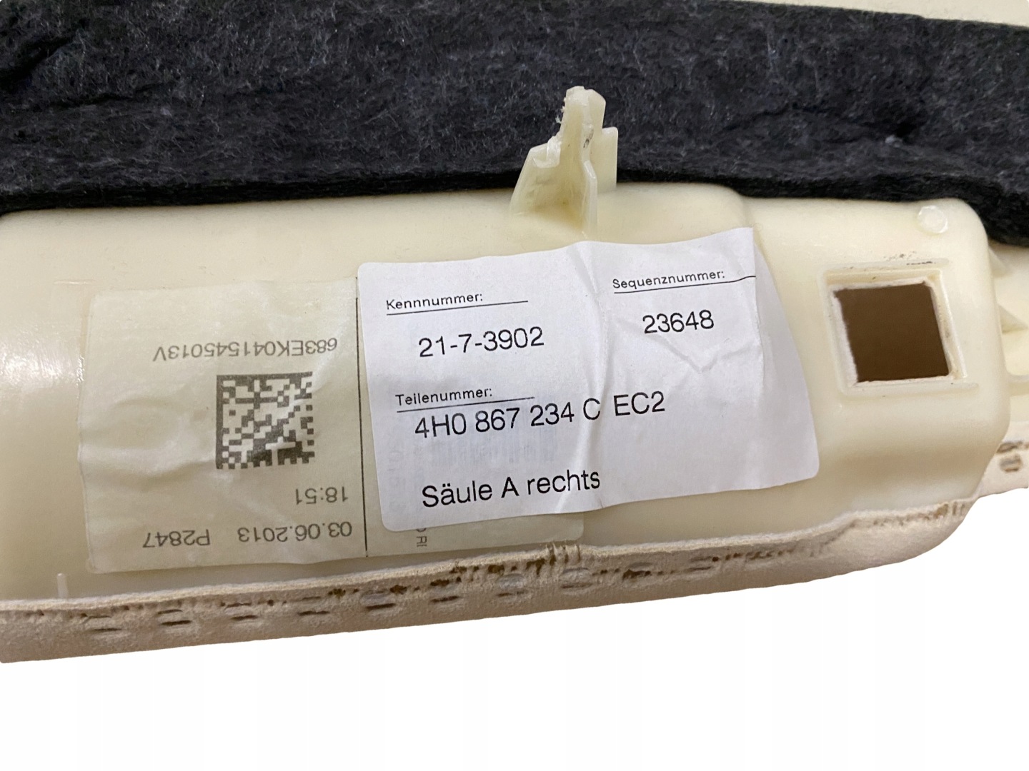 AUDI A8 4H D4 Blende Abdeckung SLUPKA A rechts 4H0867234C