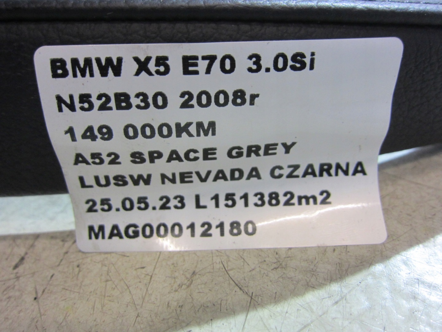 BMW X5 E70 X6 bracket handle BOCZKA of left 6970165