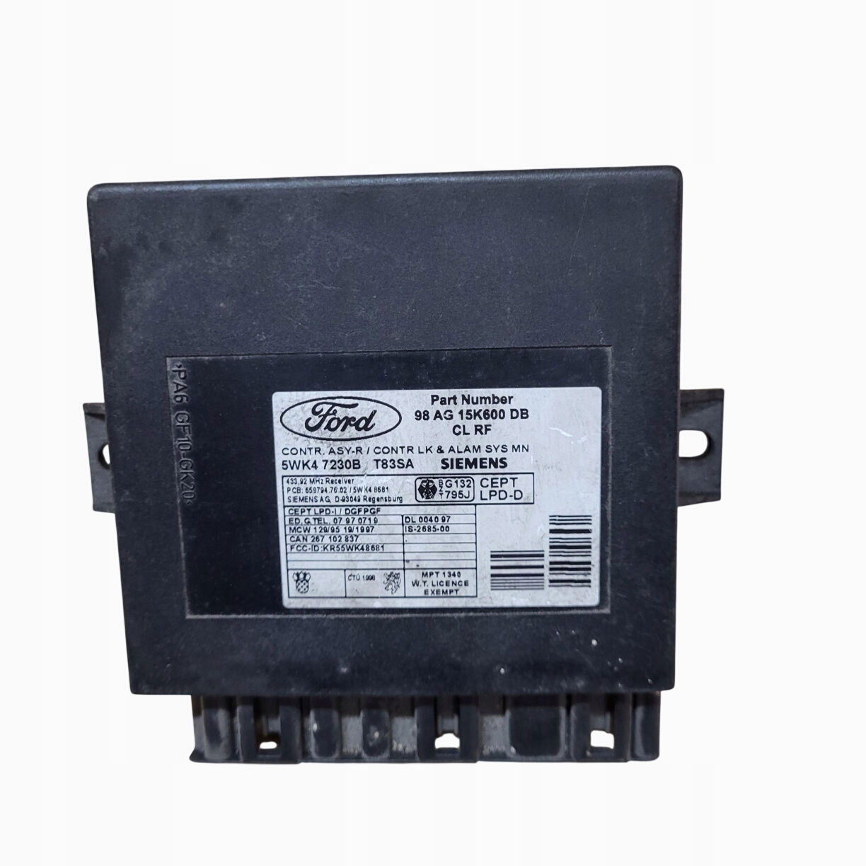 FORD Unité commande confort 98AG15K600DB