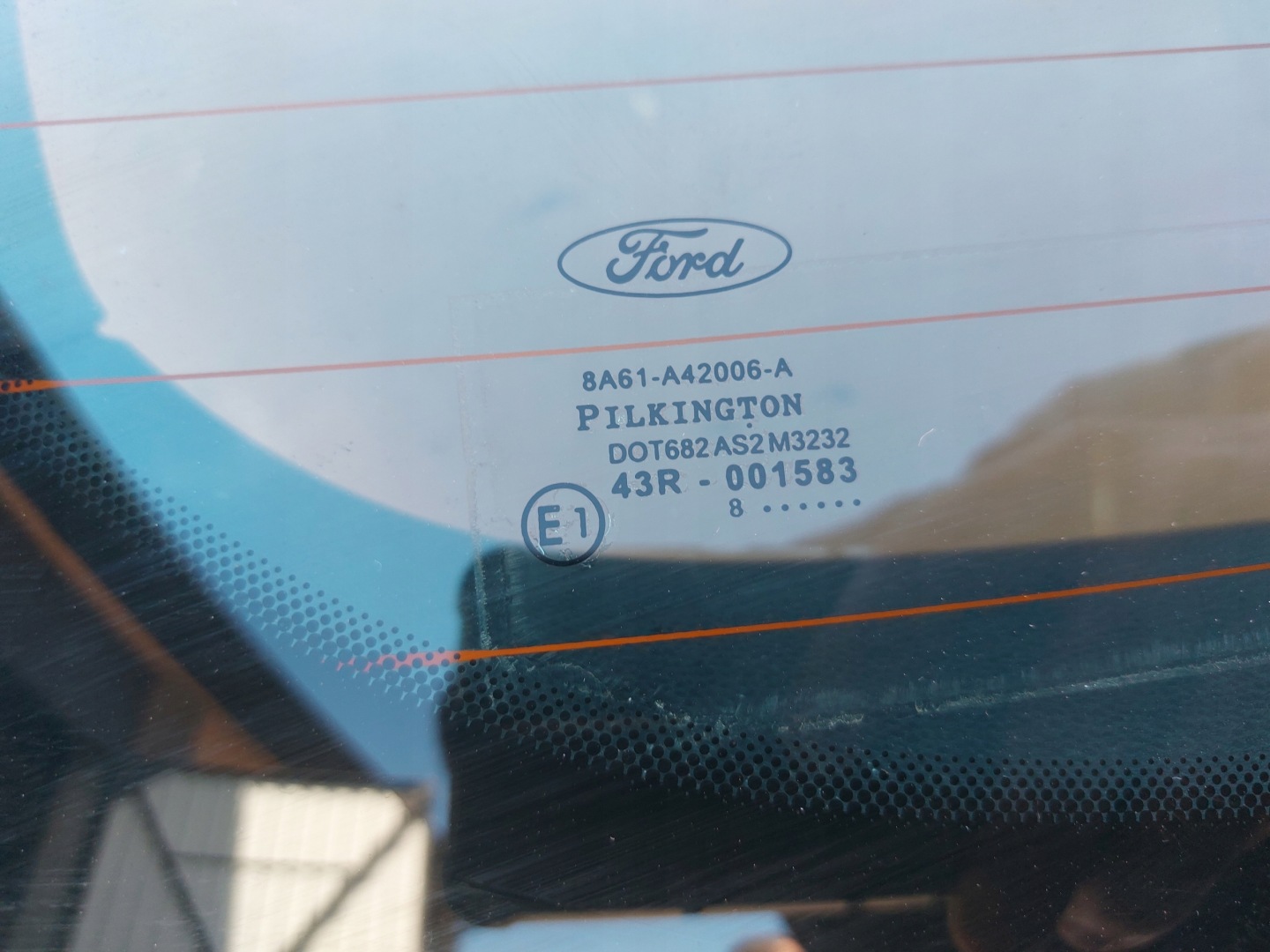 boot door FORD FIESTA MK7 blue 08r