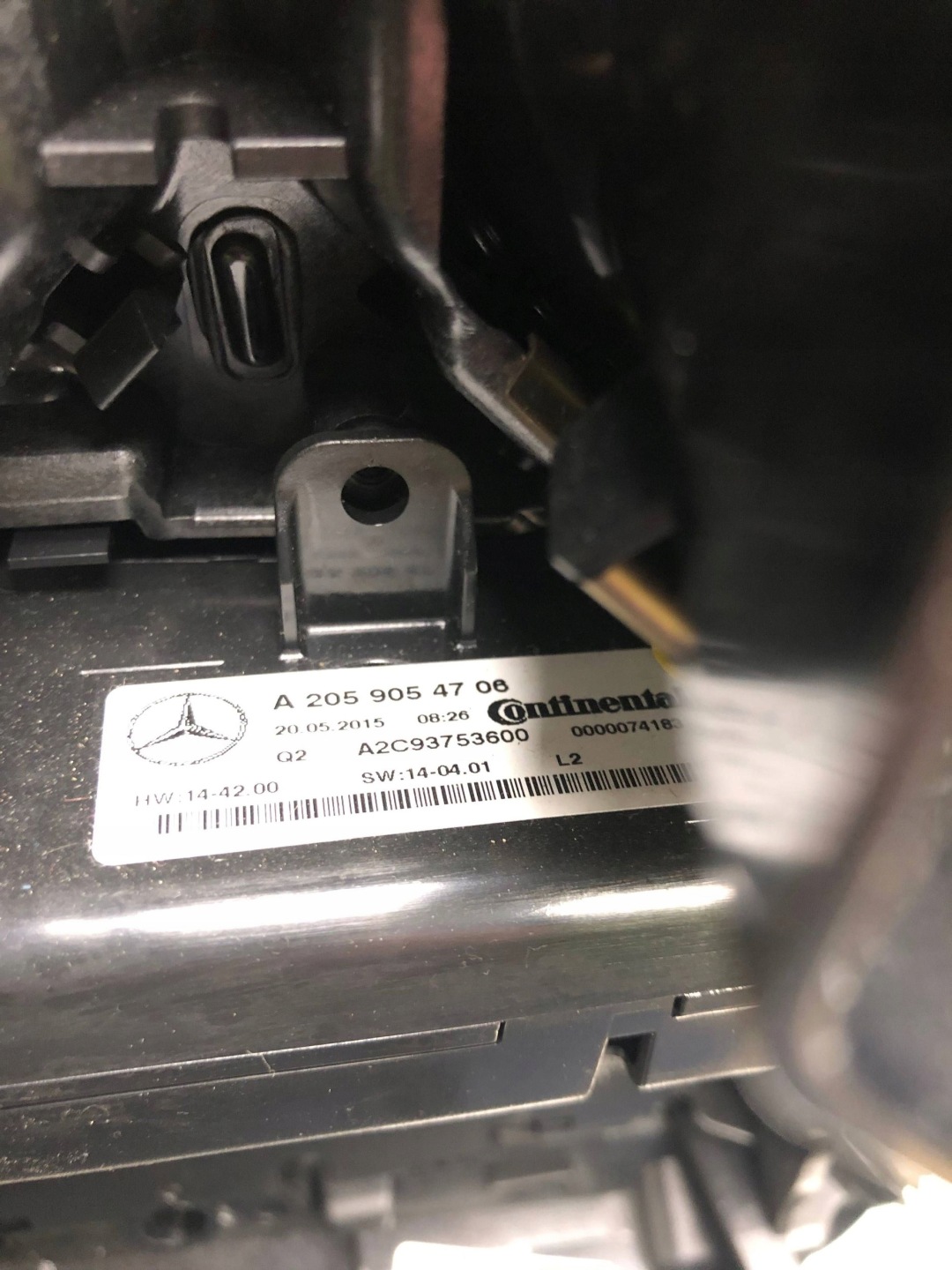Unite commande clima Châssis DEKOR MERCEDES W205 A2059054706 A2059052401