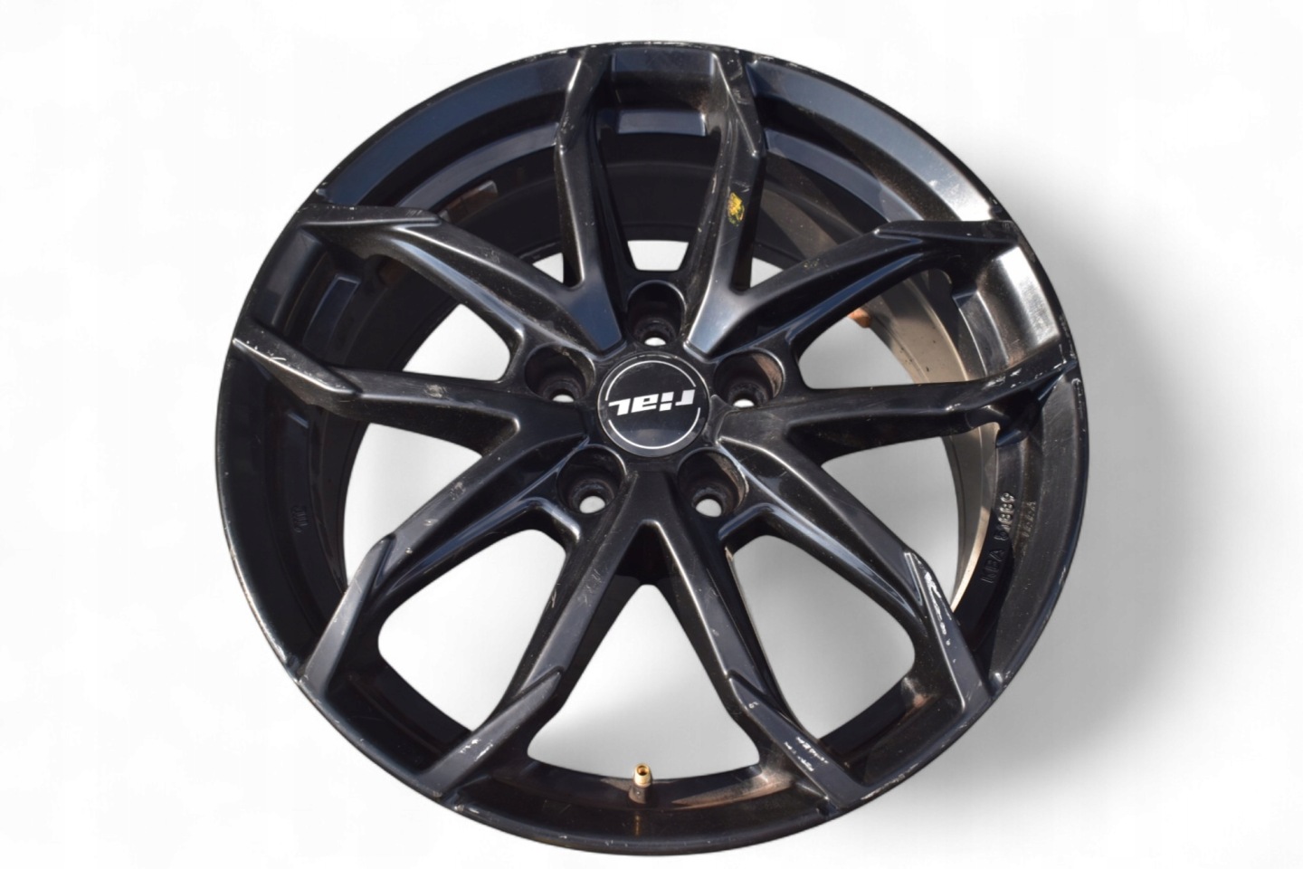 disc aluminium RIAL LUCCA BLACK GLOSS 7.5" x 17" ET45 5x112 KBA 51889