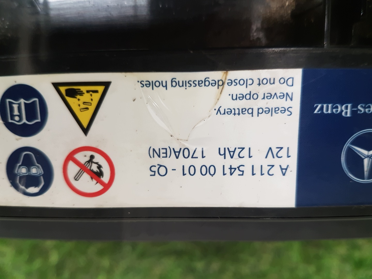 battery MERCEDES-BENZ E-class W211 A2115410001-Q5 12V 170A