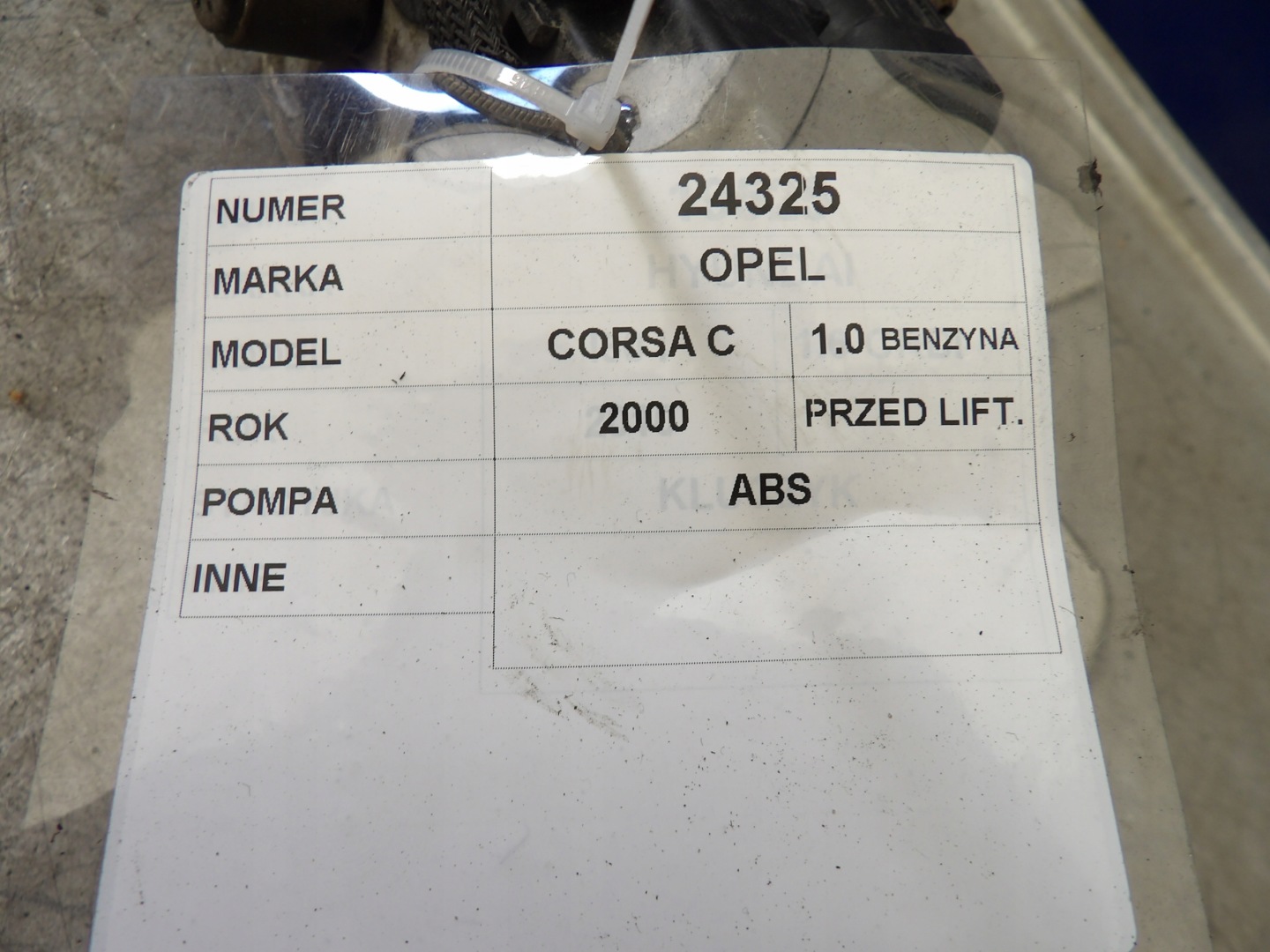 Opel Corsa C pump ABS 0265216478