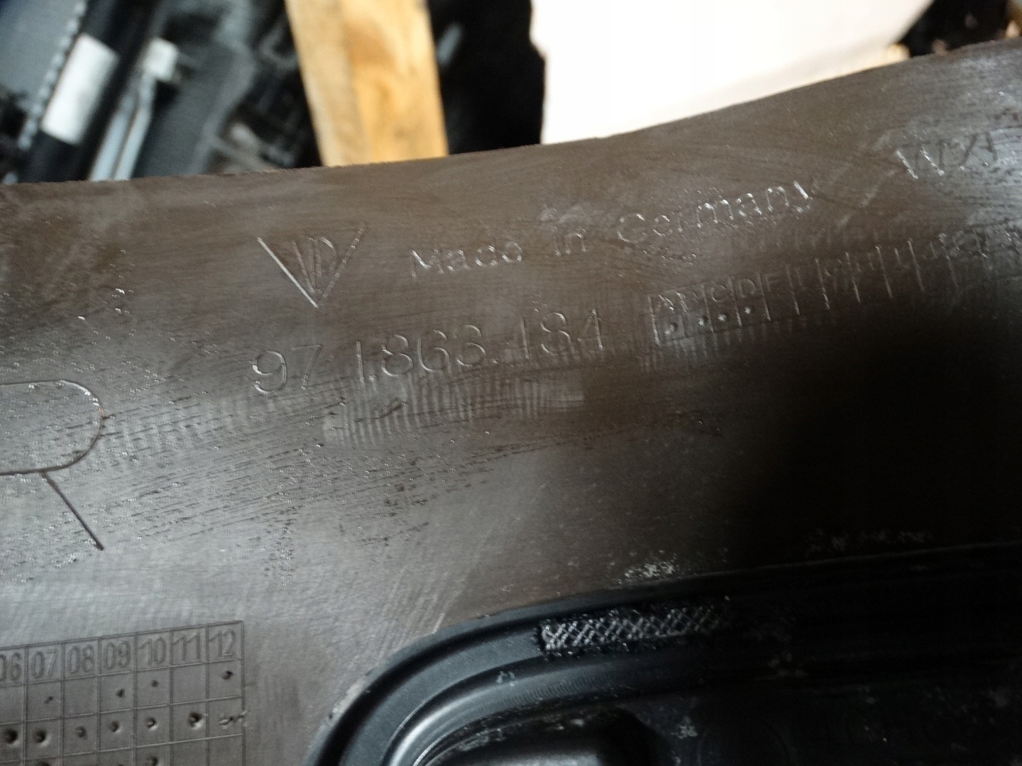 moulding cap of the threshold front right PORSCHE 971 1