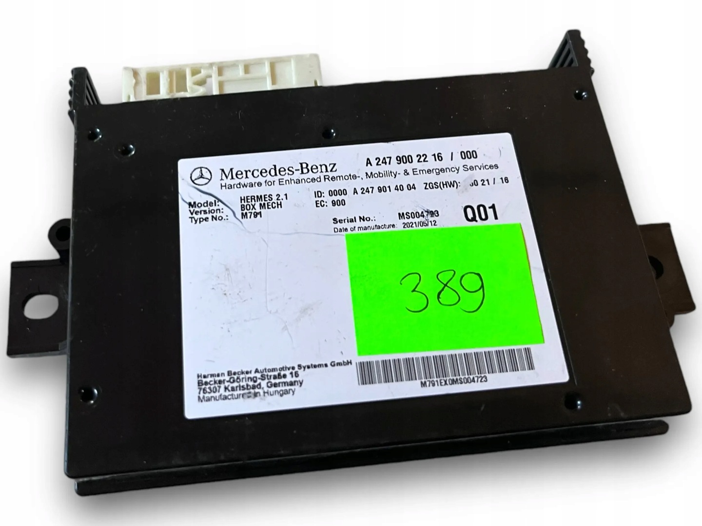 MERCEDES W247 control unit TELEMATIK A2479002216 @M