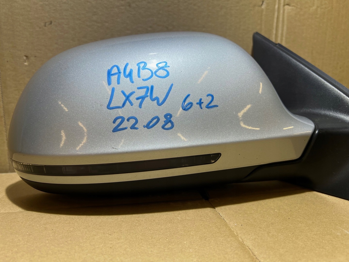 AUDI A4 B8 LIFT mirror exterior right 6 + 2 PIN LX7W