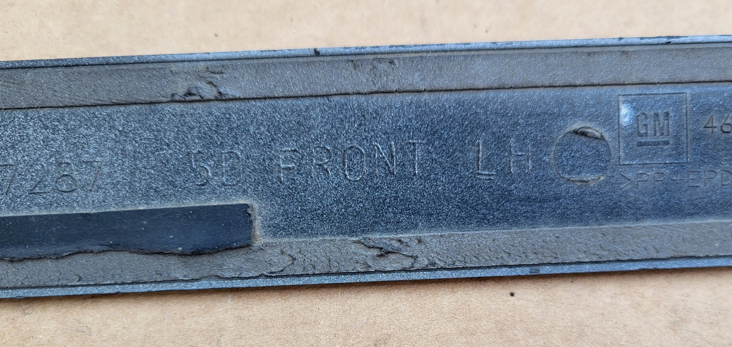 moulding Z door left front OPEL CORSA C 5D original