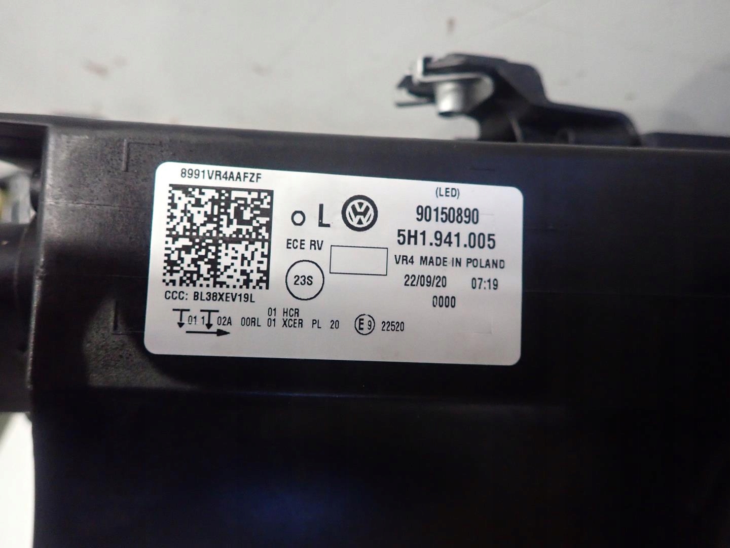 light front left VW GOLF VIII FULL LED 2020