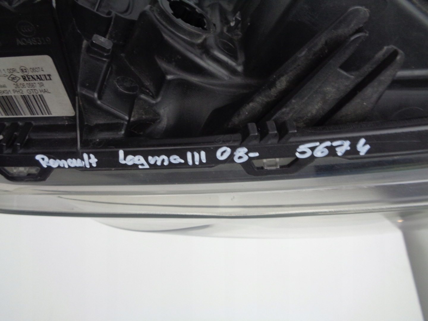 light left REFLEKTOR RENAULT LAGUNA III LIFT